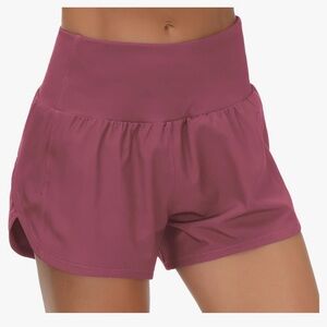 High waisted running shorts